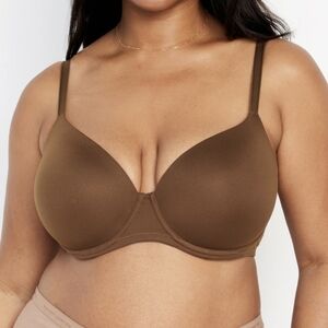 42DD • Old Navy • Full-Coverage Underwire Demi Bra ~ Dark Walnut